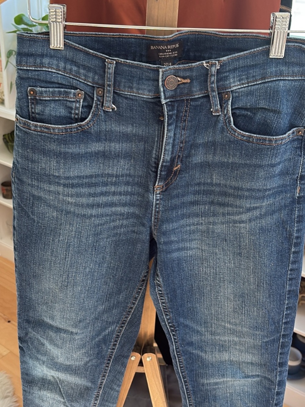 2x Banana Republic Slim Fit Medium Wash Jeans - Blue price for both !